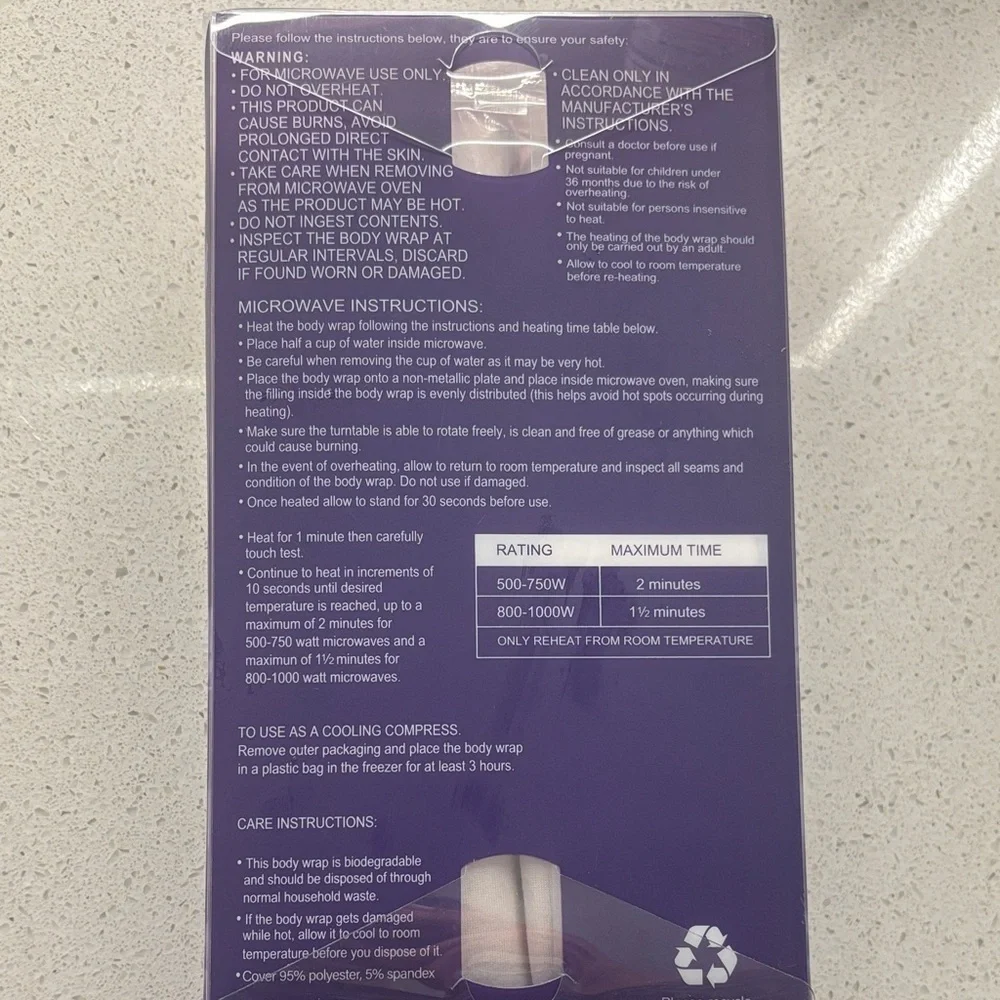 Mia & Tess Lavender Scented Body Wrap - NWT - Picture 4 of 4